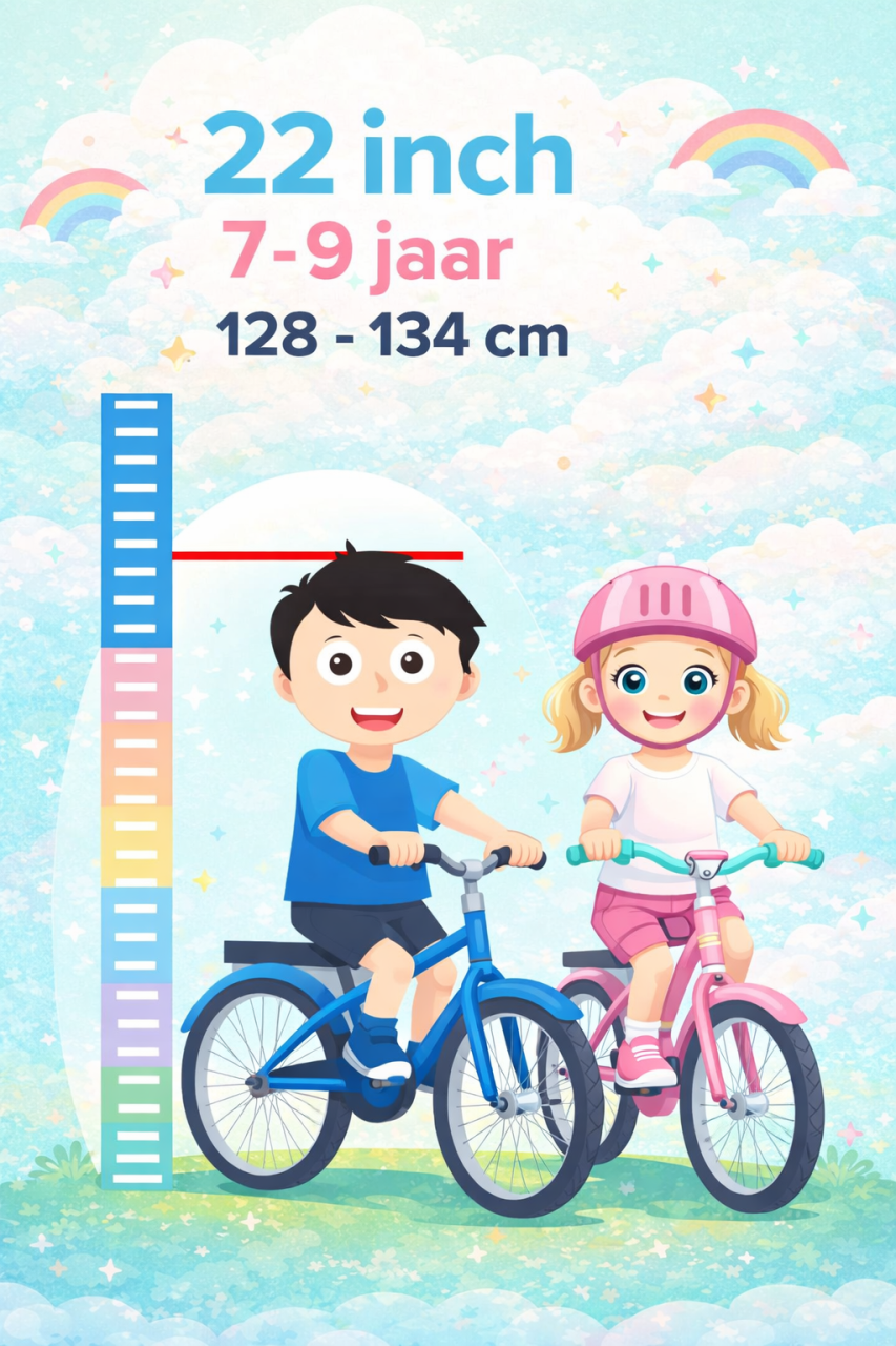 🚲 Loekie X-treme Kinderfiets 22 inch – 3 versnellingen