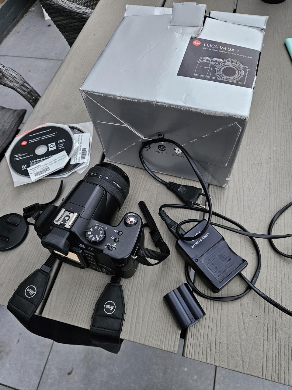 Zgan Leica V-LUX 1 Digitale bridgecamera met Accessoires
