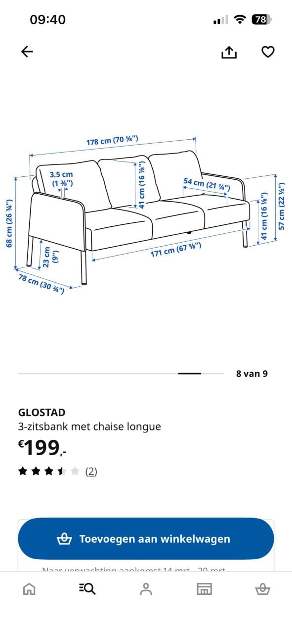 Zo goed als nieuwe grijze 3-zits bank met chaise longue te koop!