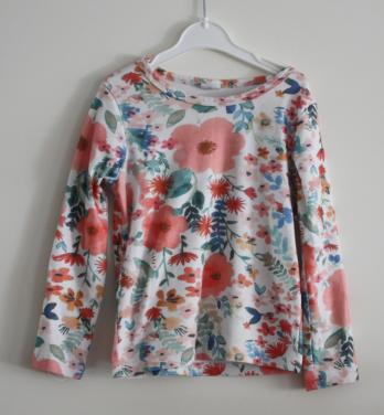 Shirt bloemen print maat 104
