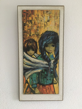 Leuk schilderijtje/poster uit 1970