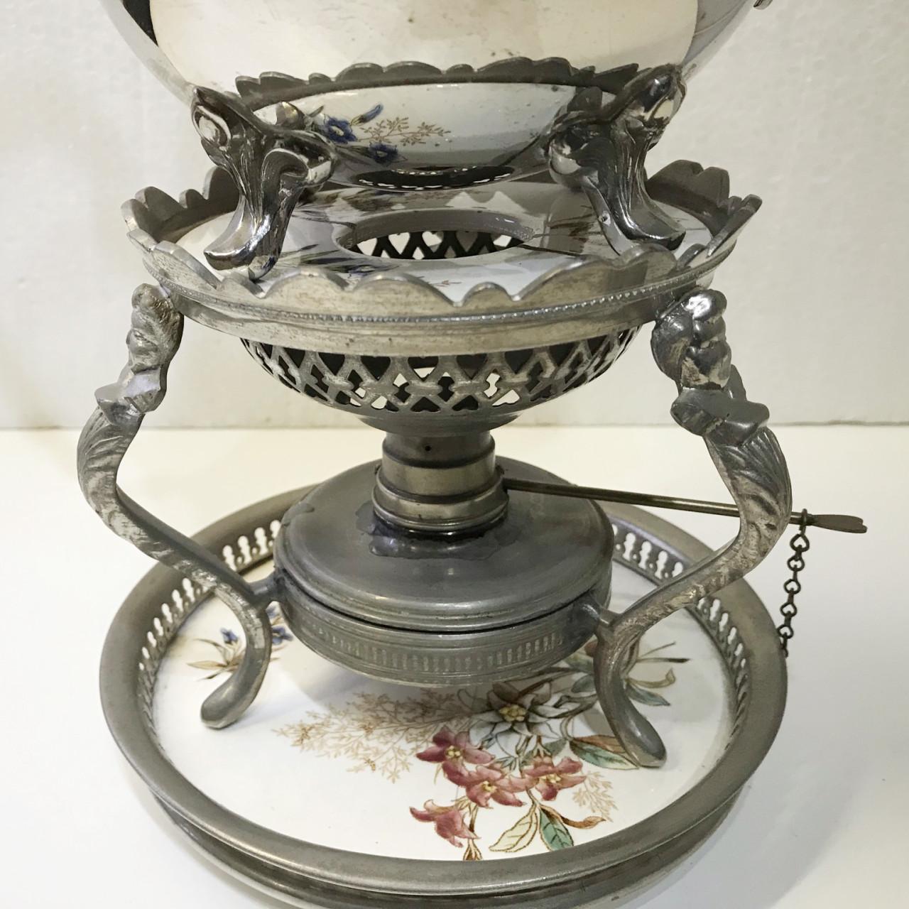 J. N. Daalderop koffiepot en theepot met warmhoudstel