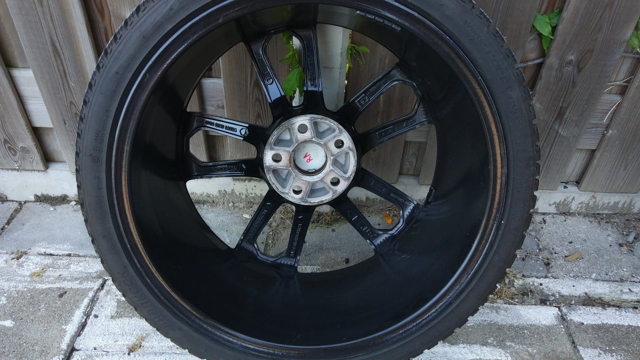 19 Inch Black ABT AUDI Winter Velgenset Hankook Evo-3