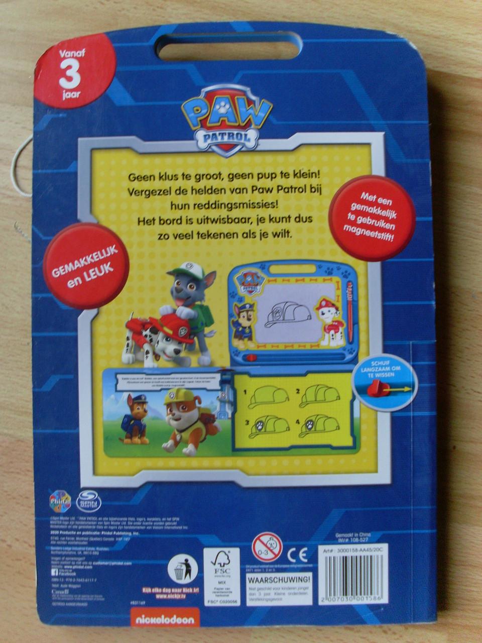 Pawpatrol read and doodle tekenbord