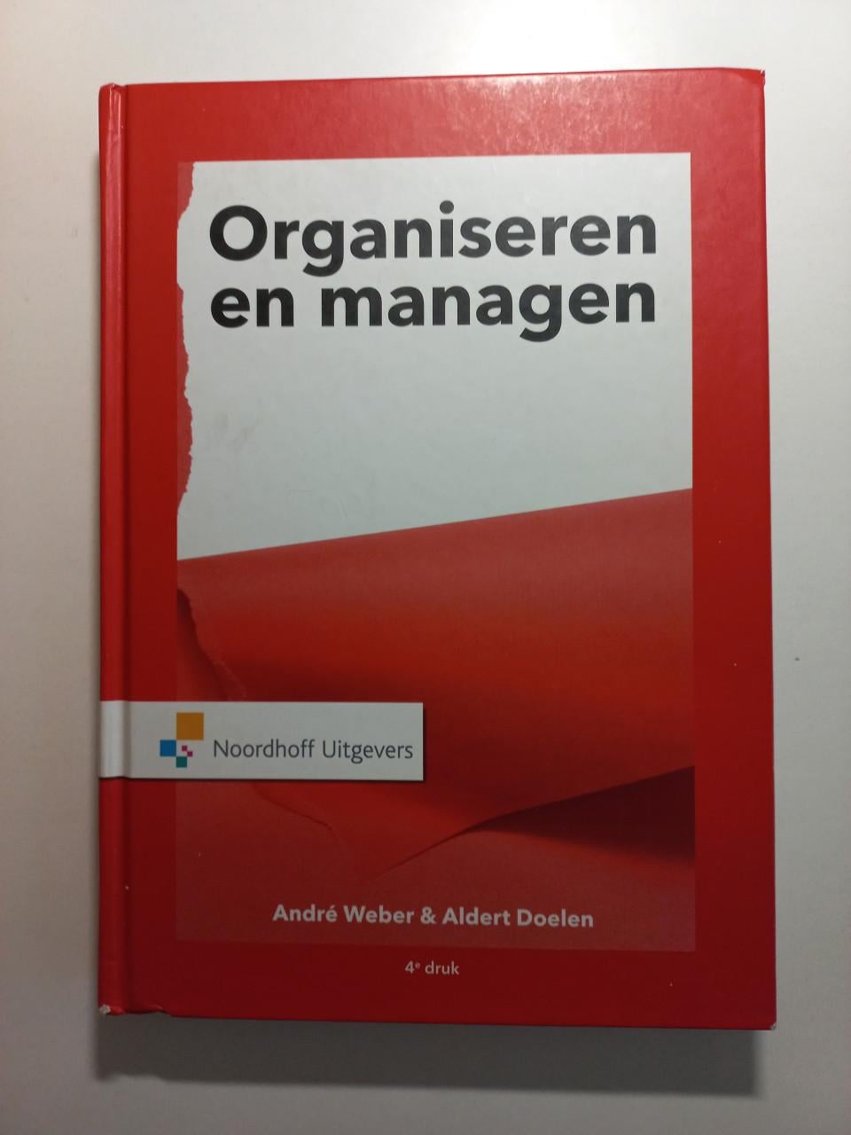 Studieboek - Organiseren en managen
