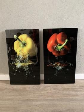 Set van twee inductie beschermplaten