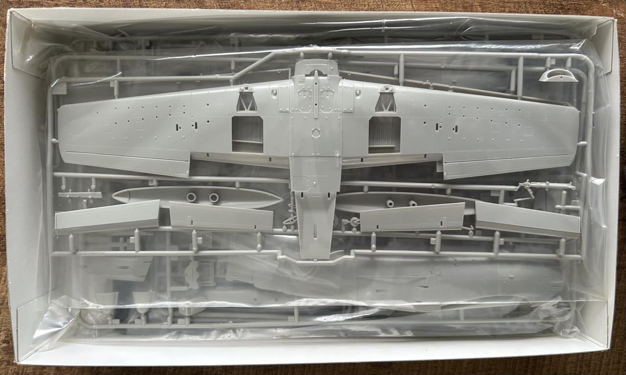 Bouwmodel Skyraider met motor