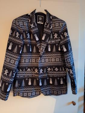 Kerst colbertje.  Cool cat item. Maat l/XL