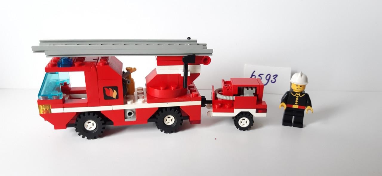 Lego Classic Town 6593: brandweer ladderwagen en pompwagen
