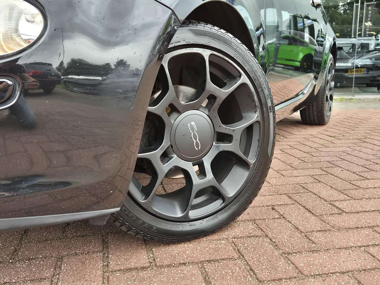 16 inch ORIGINEEL FIAT 500 ABARTH VELGEN + ZOMERBANDEN