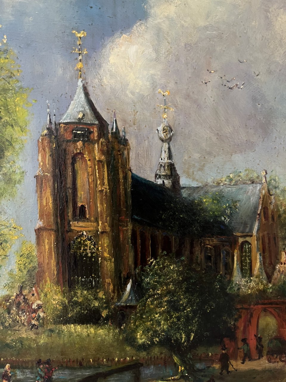 Schilderij Veerse poort kerk