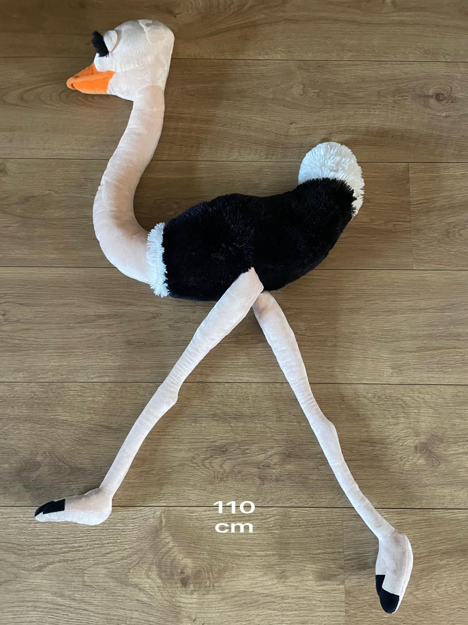 Grote pluche struisvogel