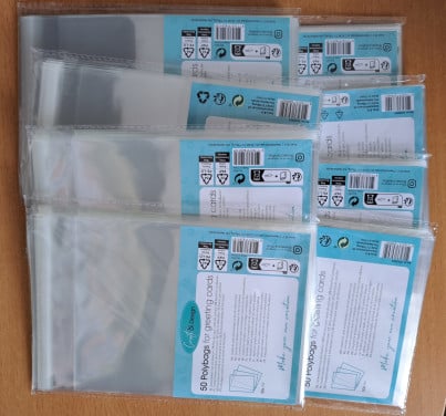POLYBAGS 8 x 50 zakjes met plakrand - A6 formaat
