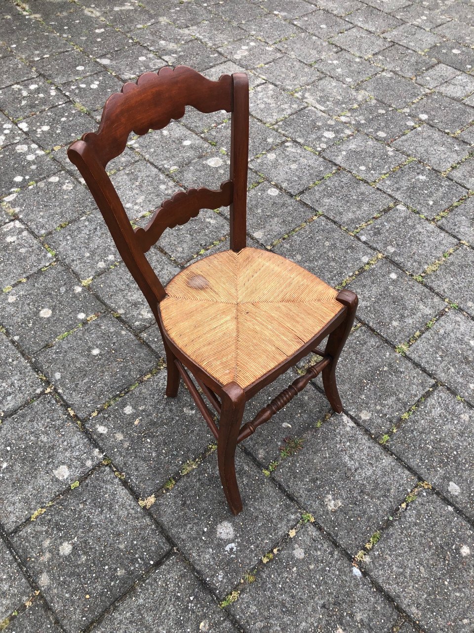 Oude boeren stoel.