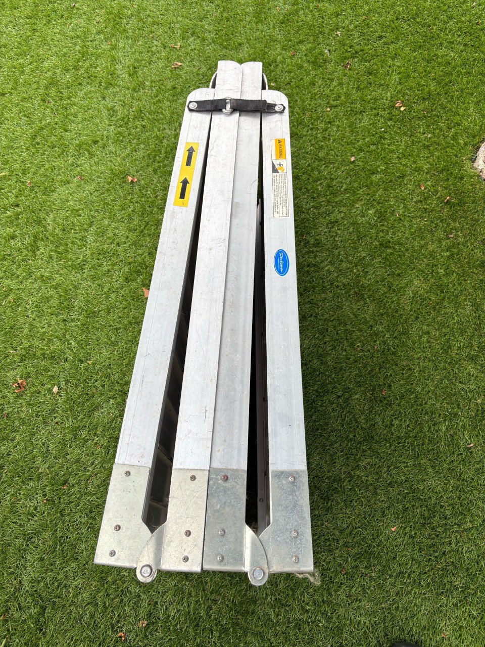 I.z.g.st.z. inplakbare aluminium oprijplaat