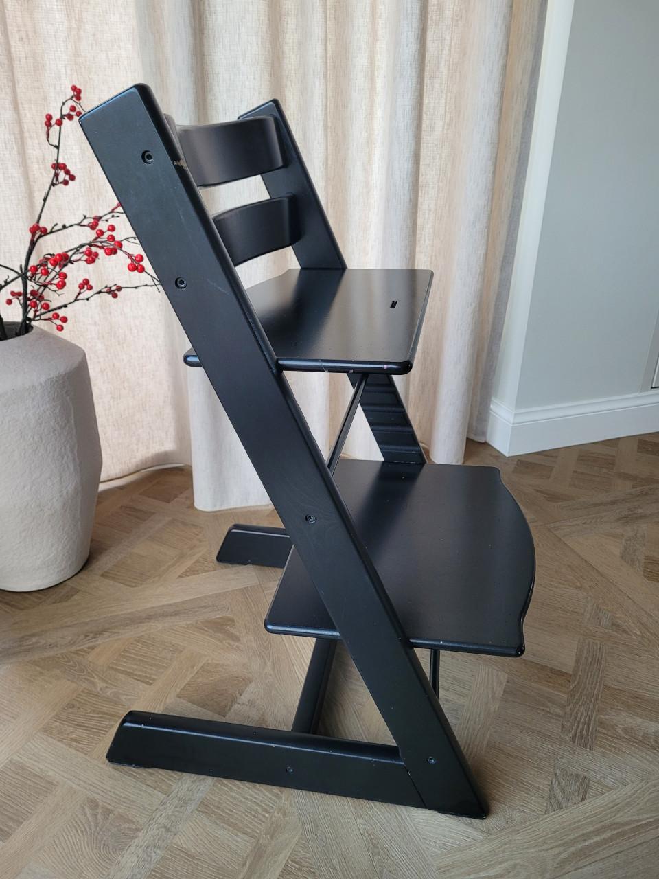 Stokke tripp trapp nieuw model zwart