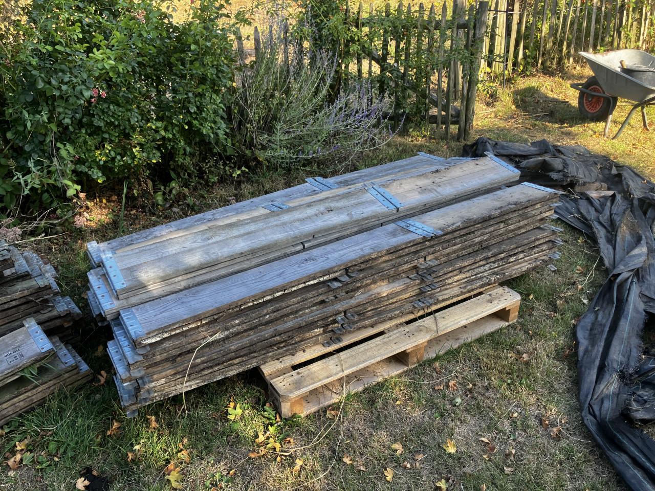 Pallet opzetranden 80 x 120 en 100 x 120, leuk voor de moestuin