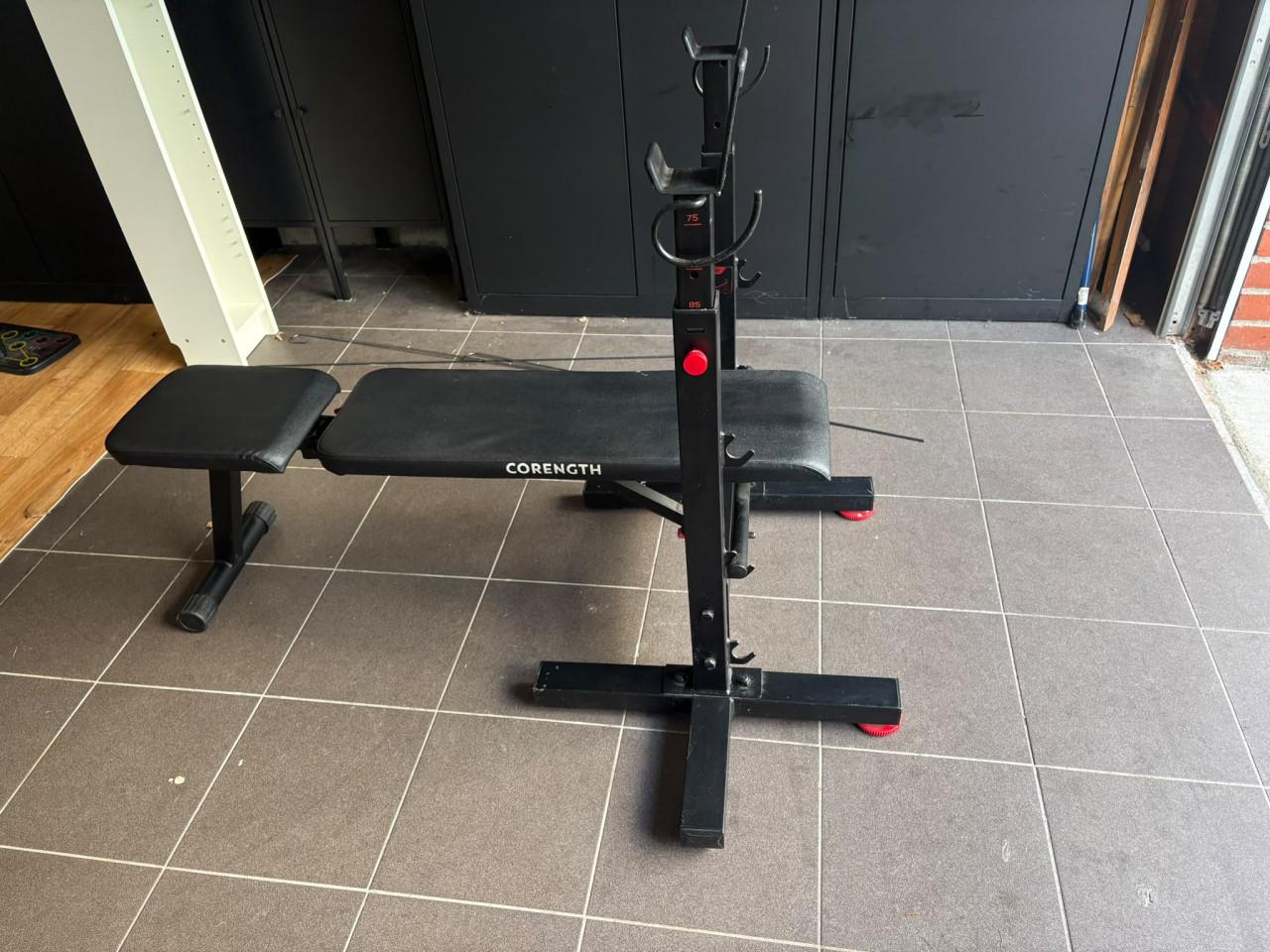 Corength Fitnessbank met haltersteun