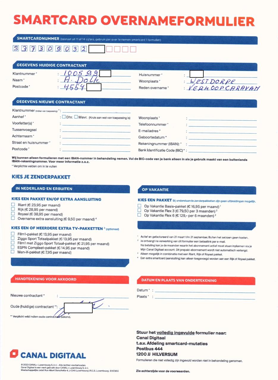 Te koop canaldigitaal schotelst met sateliet zoeker