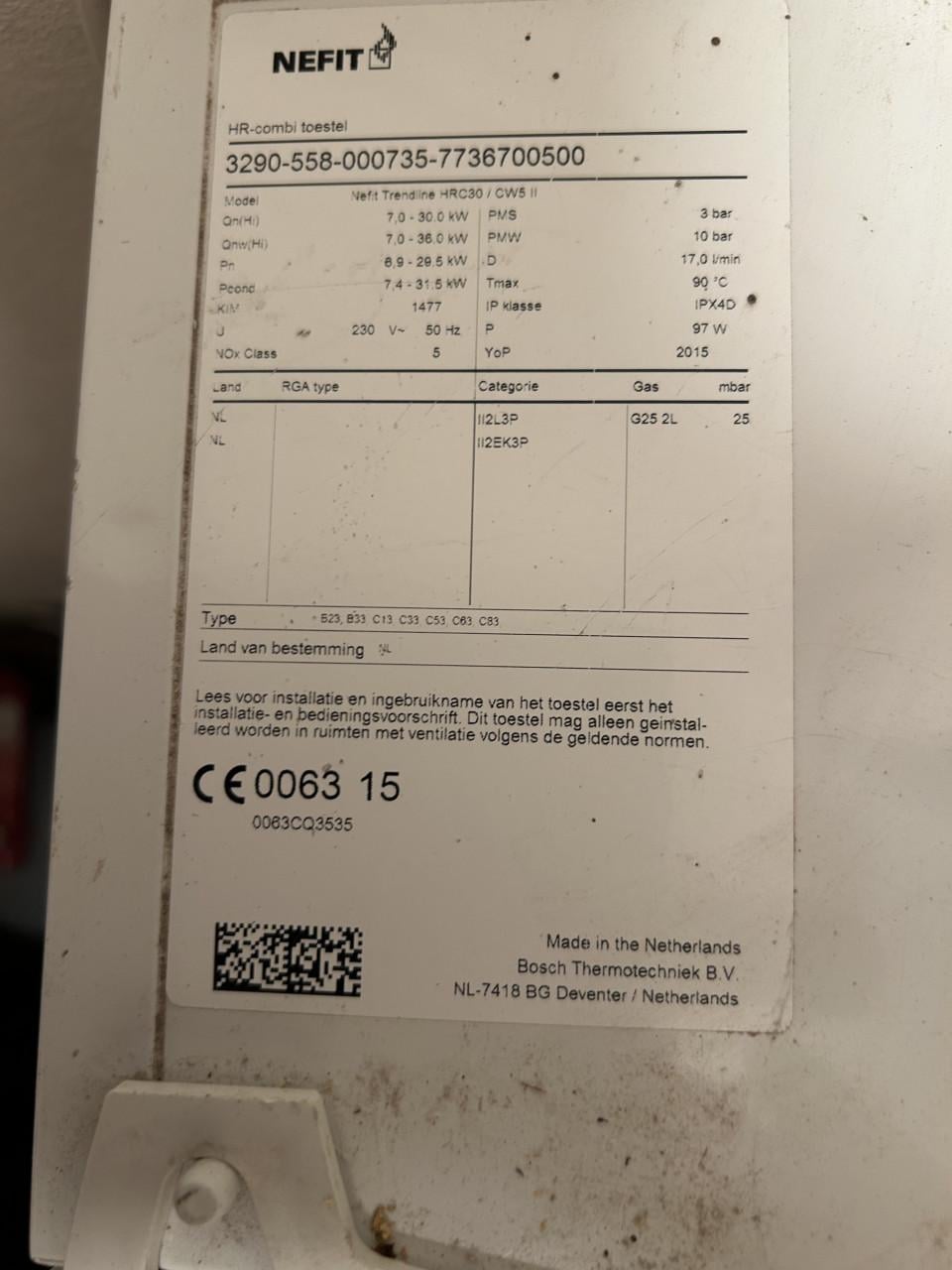 CV ketel