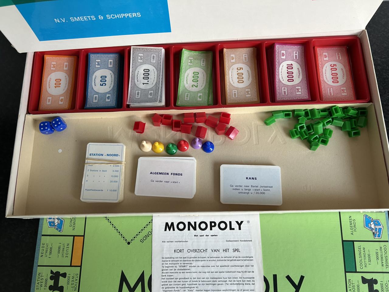 Vintage Monopoly spel.