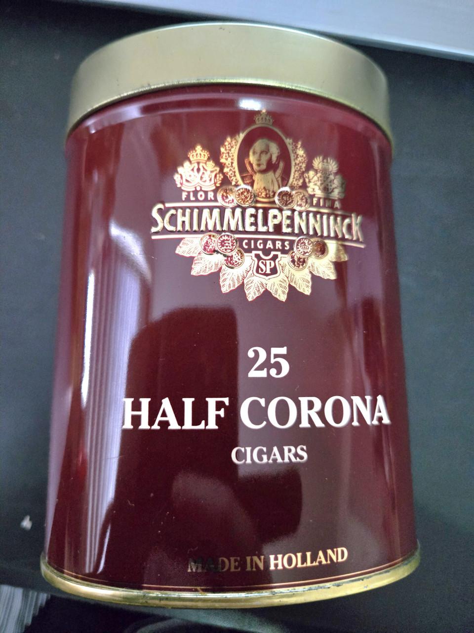 Vintage Schimmelpenninck Half Corona sigarenblik Leeg