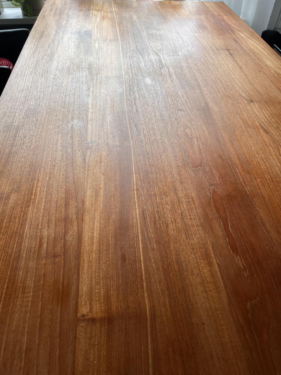Massief houten eettafel teak