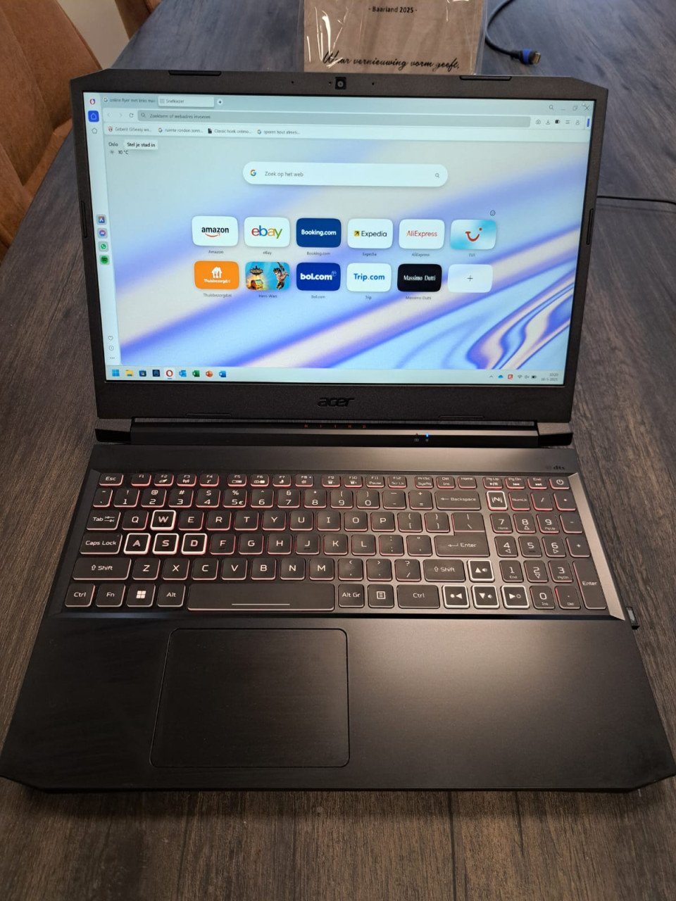 Acer Nitro 5 AN515-57-529M, 3060 GTX, RAM: 8 GB  512 GB opslag SSD Proc: i5