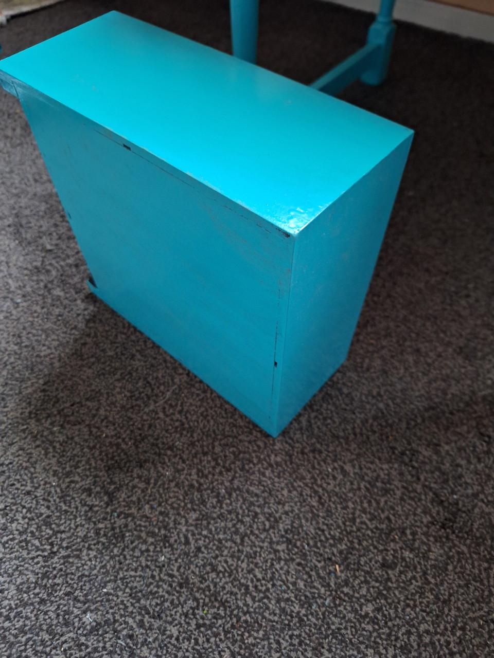 5 x turquoise blauw