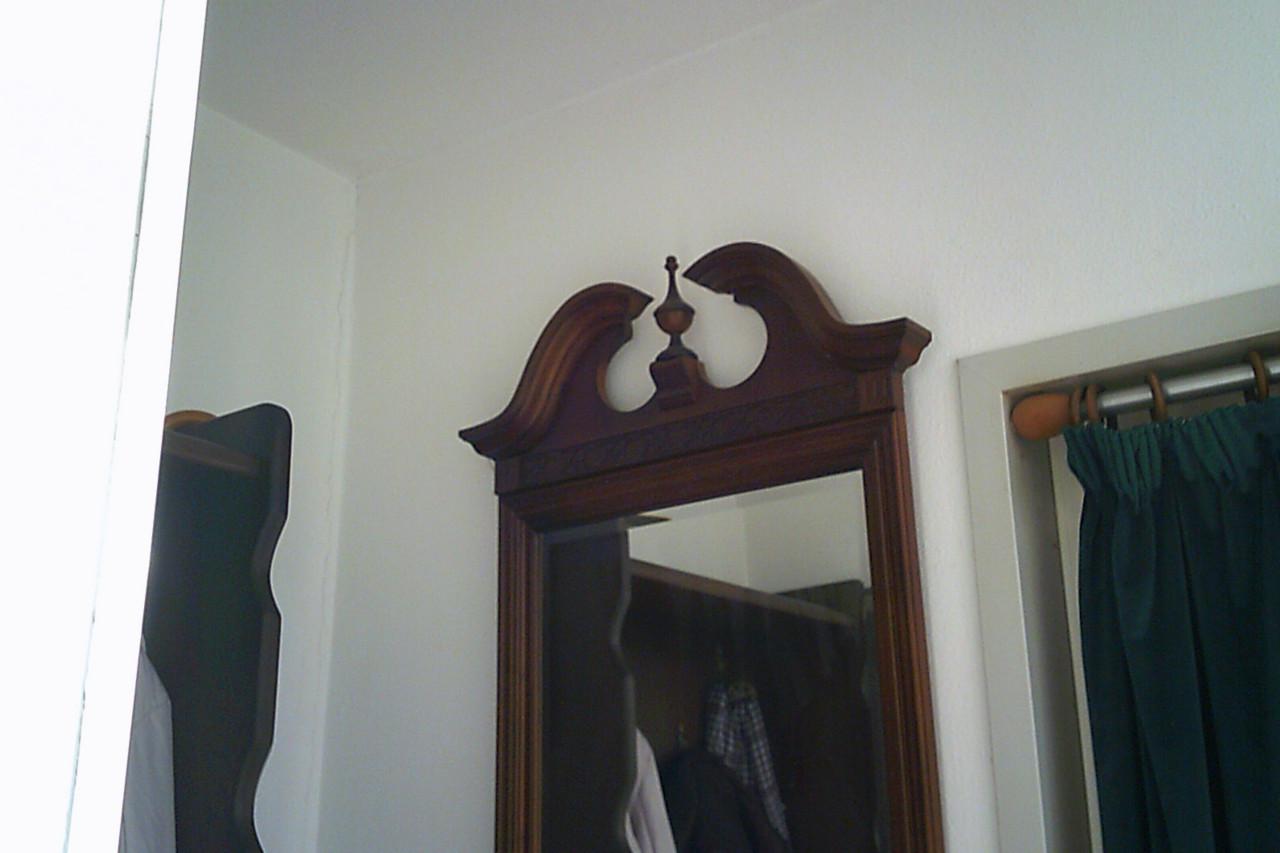 SPIEGEL met facet rand -- TOTALE AFMETING 60 x 125 cm