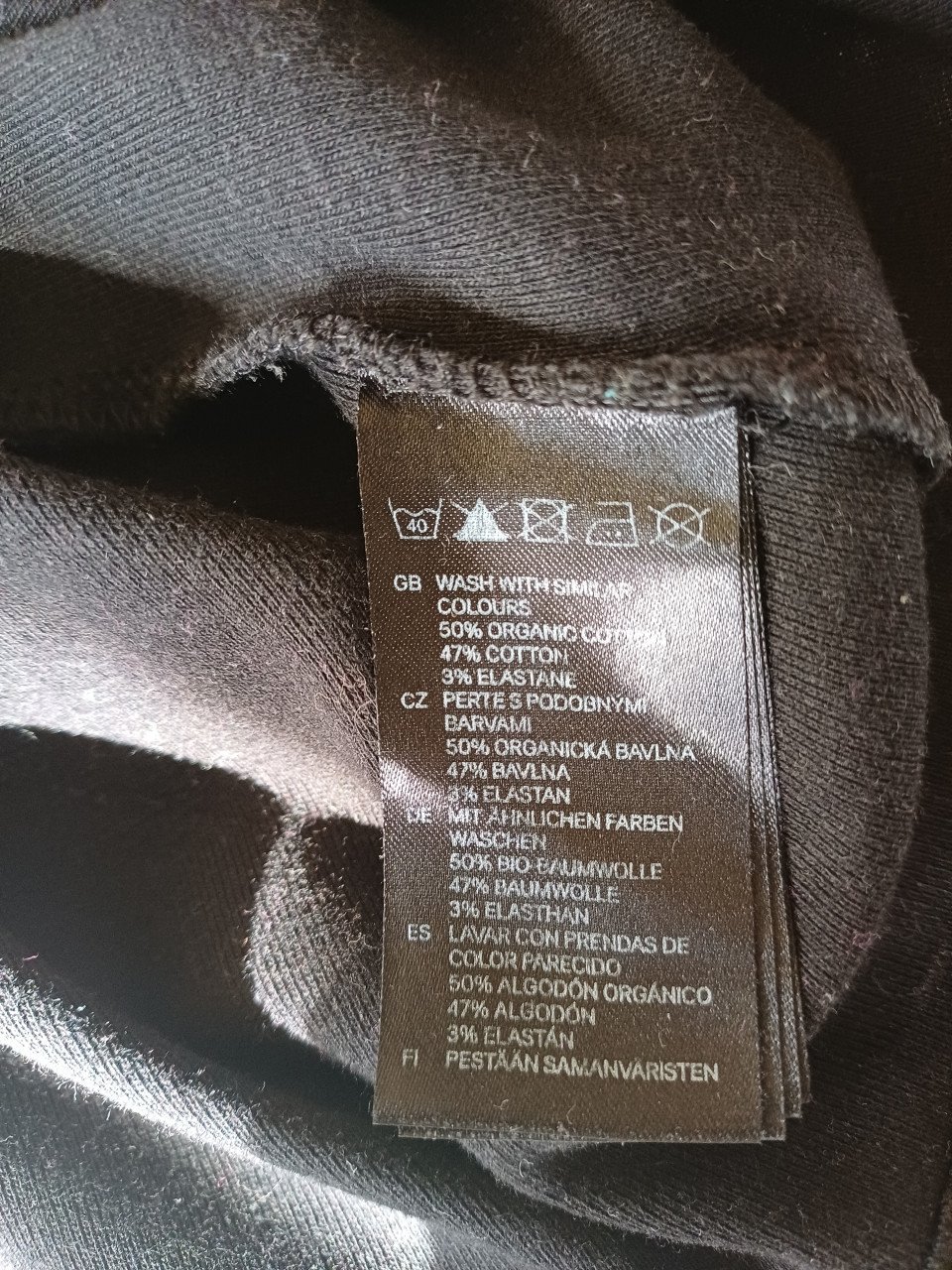 NIEUW: zwart basic t-shirt van H & M (LOGG) - maat xs