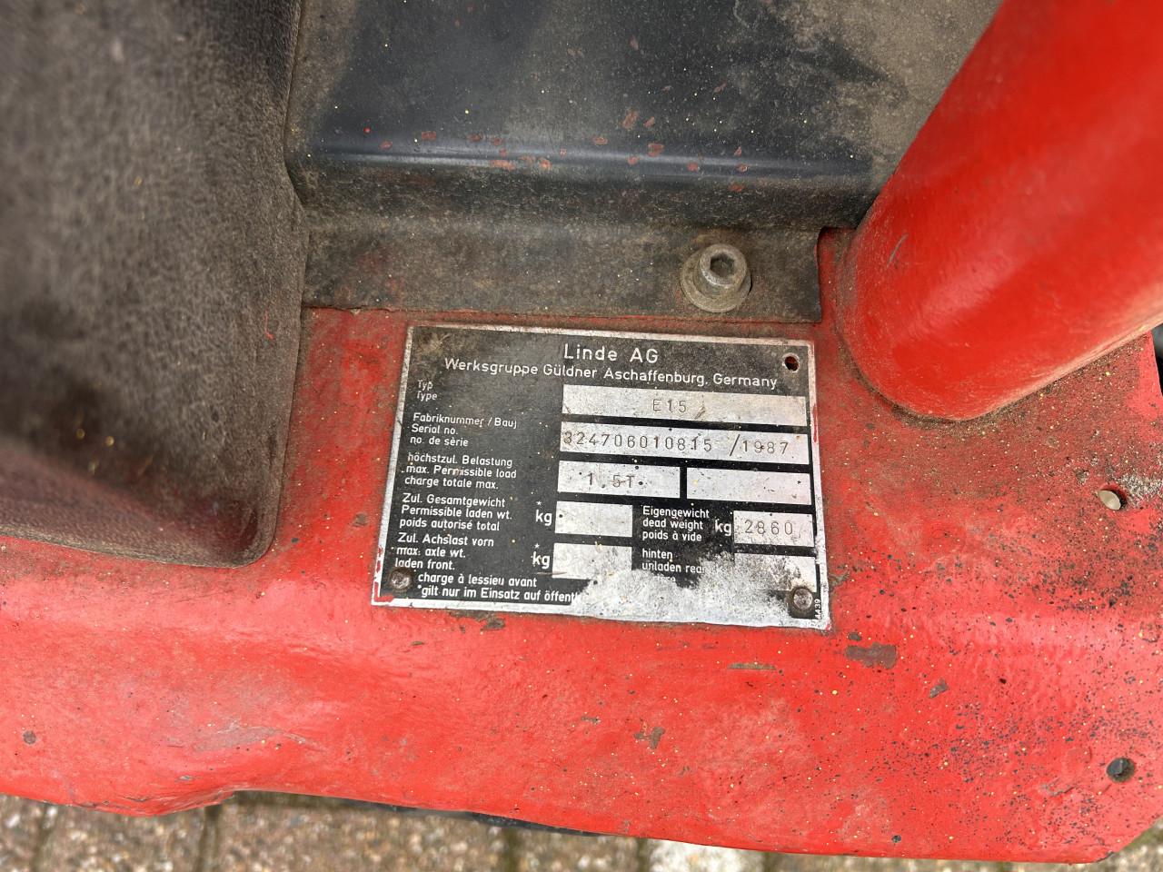 Heftruck Linde accu/electronica