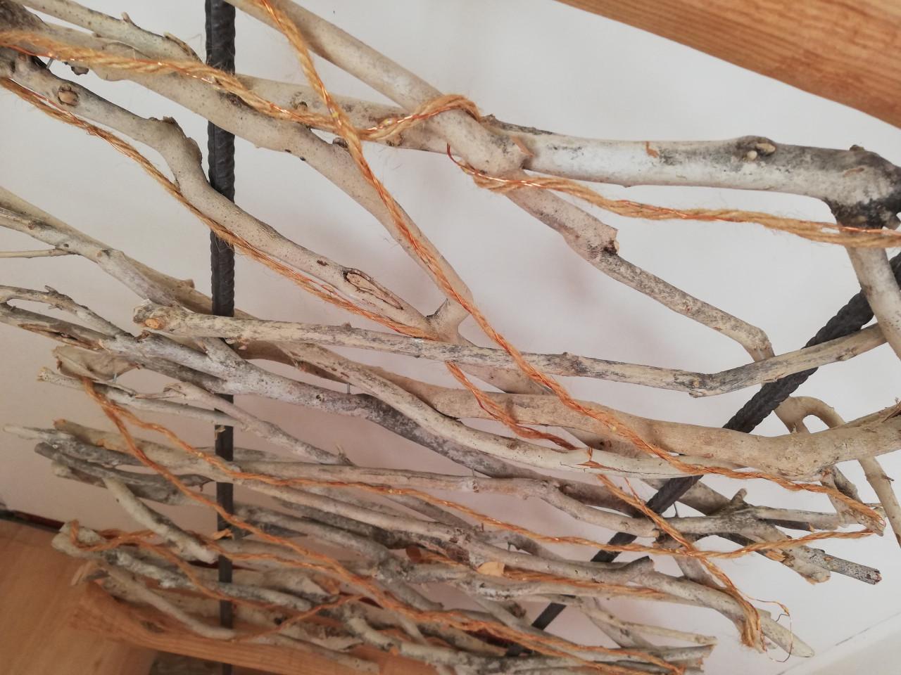 Houten decoratie, raamdecoratie