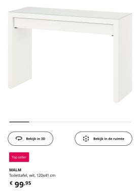 Makeup tafel