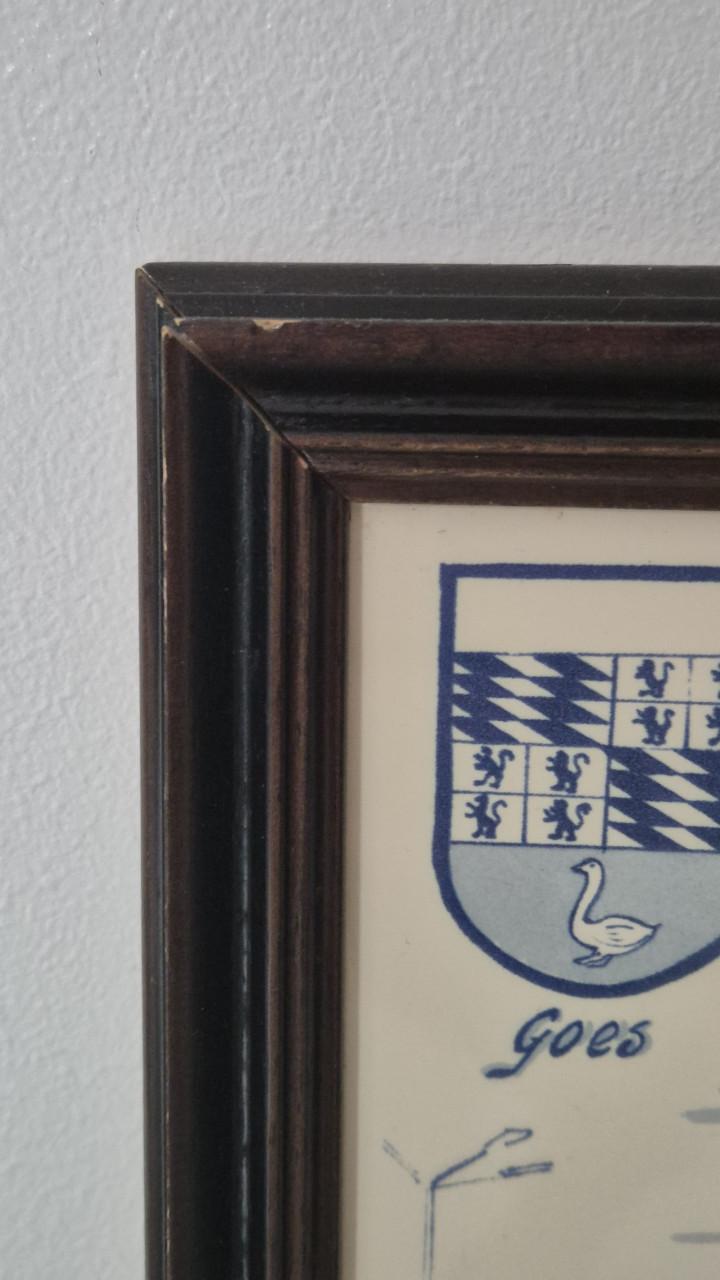 Zeeuwse tegeltjes in lijst