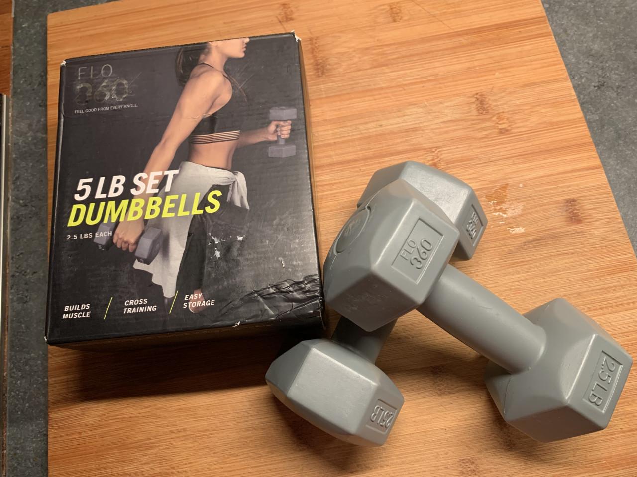 5 LB set DUMBBELLS