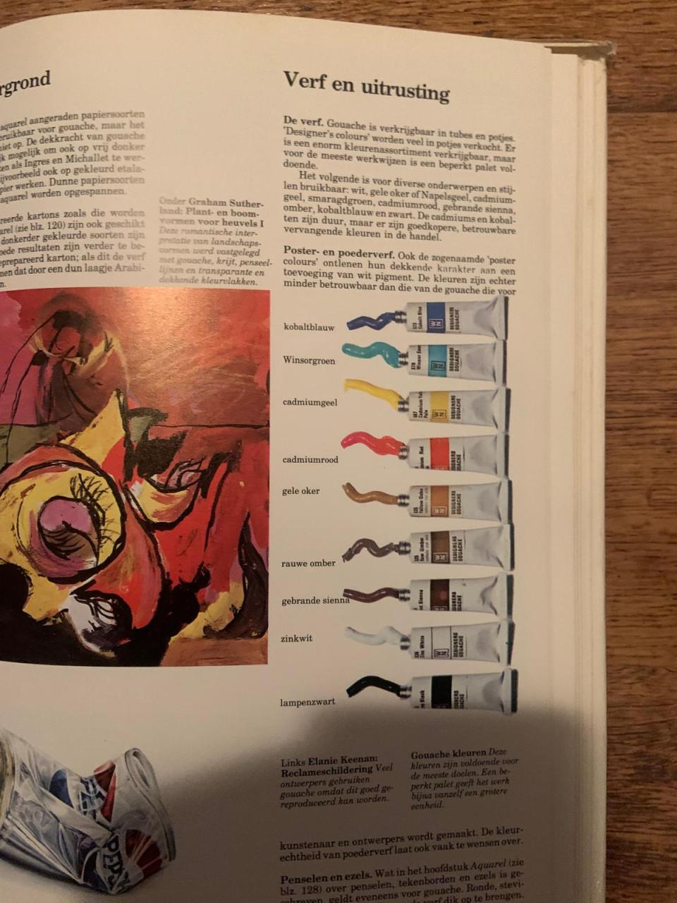 Te koop; boeken leren schilderen schildercursus aquarel leonardo davinci