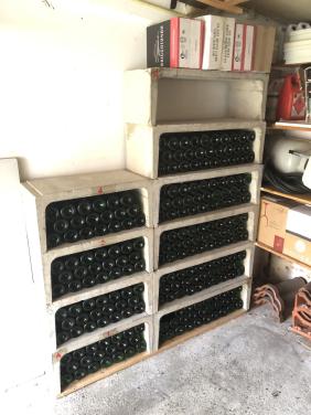 Wijnrekken in beton uitvoering