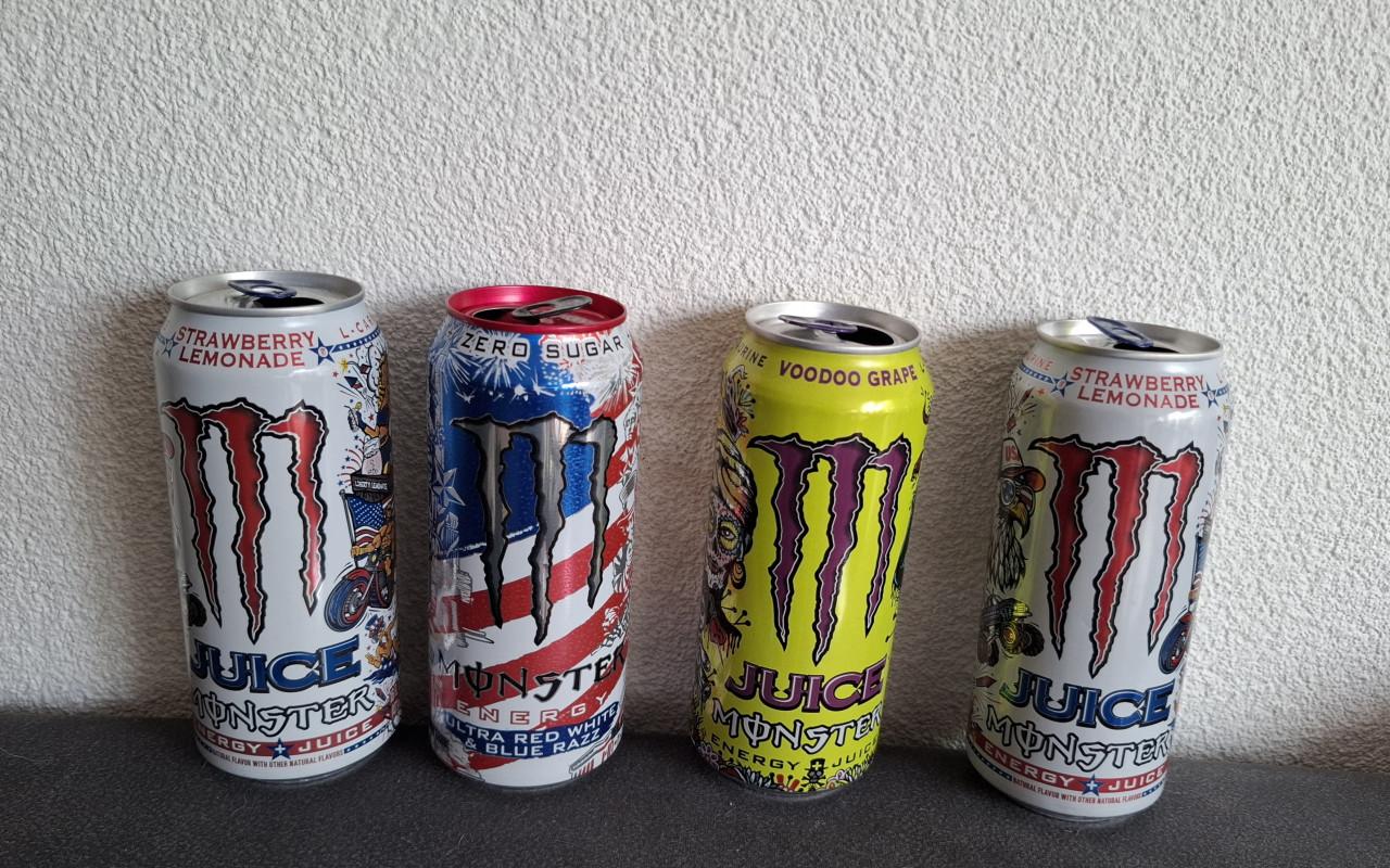 4 lege blikjes monster