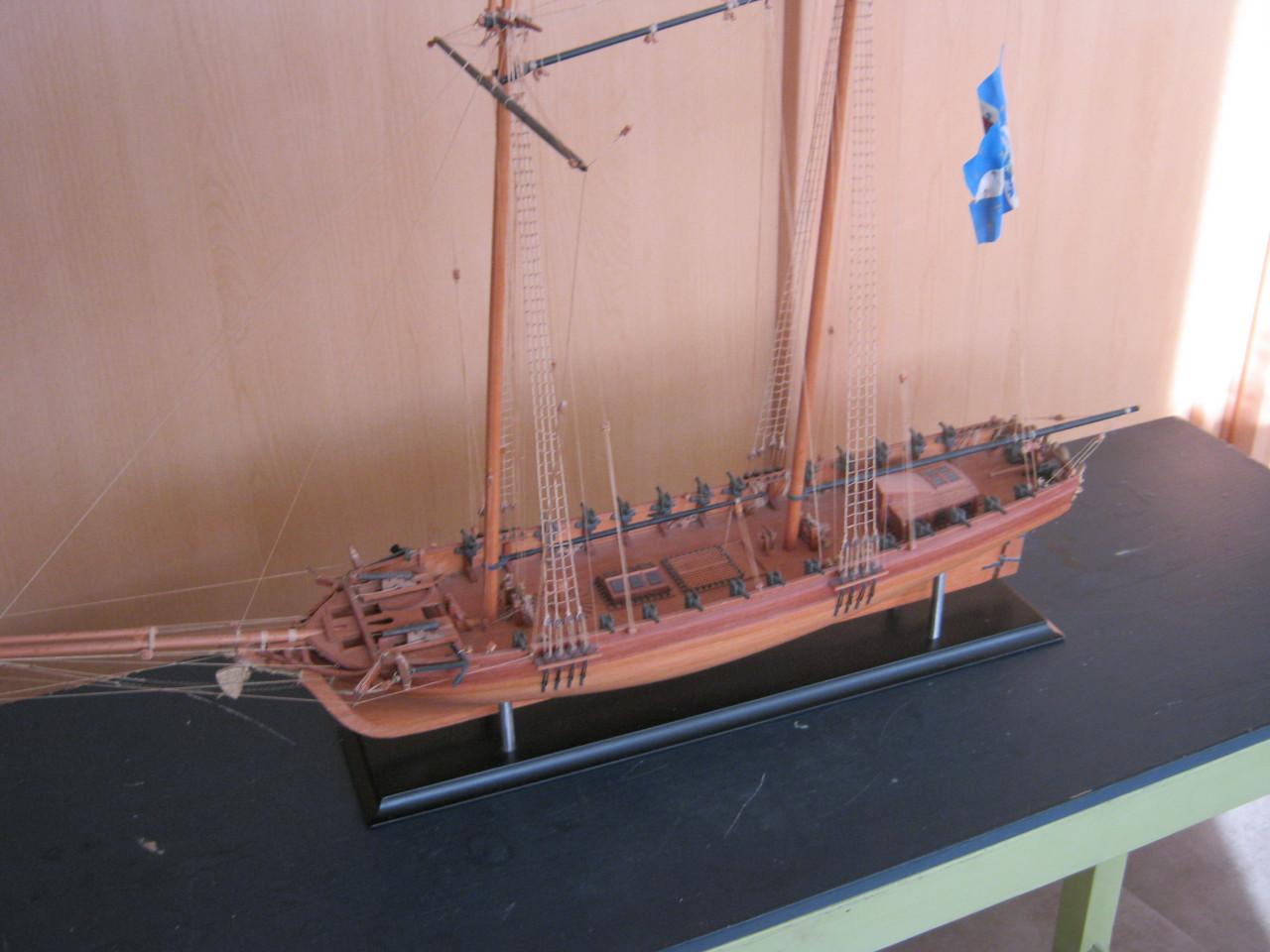Scheepsmodel Franse brik.