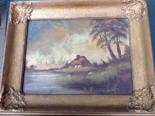 Schilderij op doek van landschap