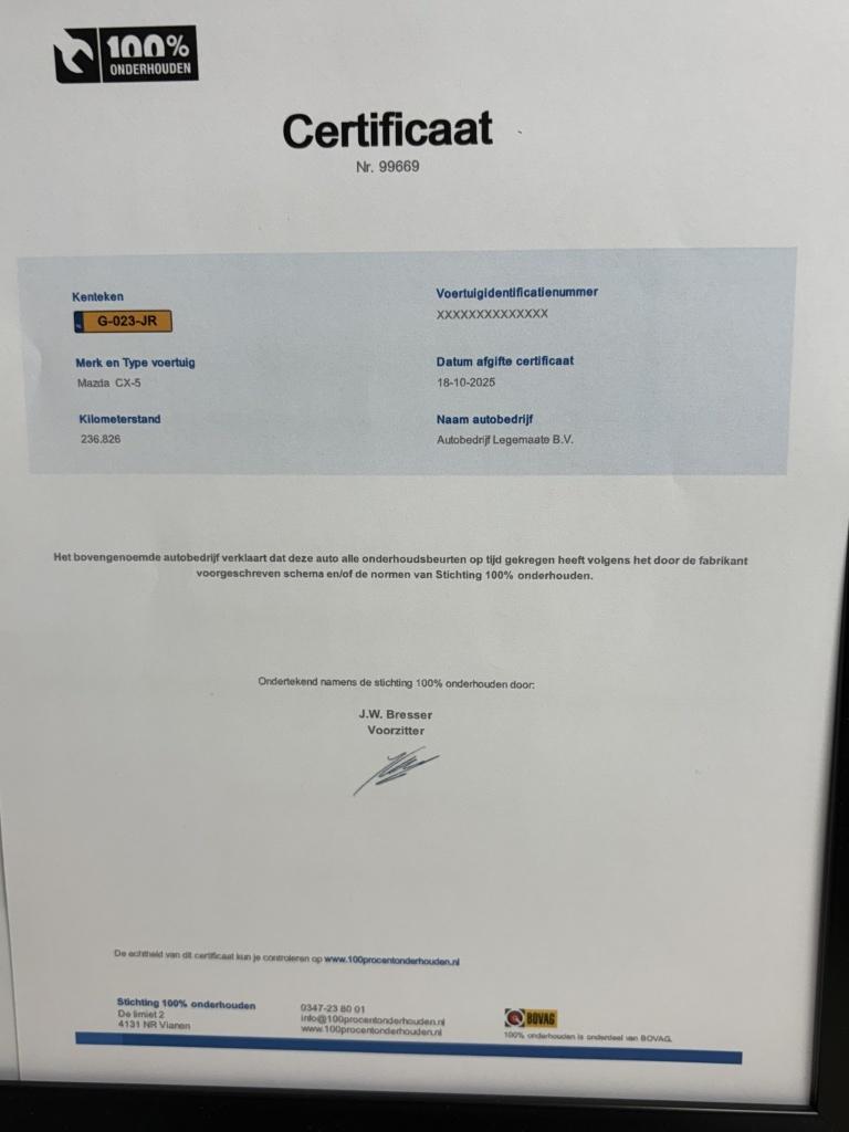 Mazda Cx-5 2.0 sag 165 bus.comf|12 maanden bovag|dealeronderhouden