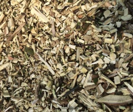 Houtsnippers, houtchips, haksel hout, grondbedekker