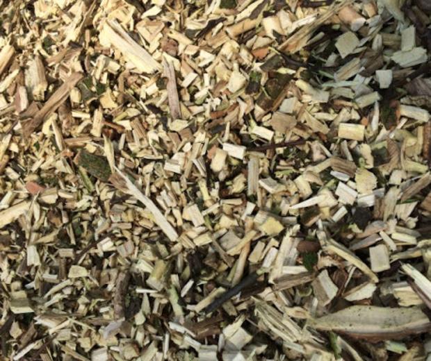Houtsnippers, houtchips, haksel hout, grondbedekker