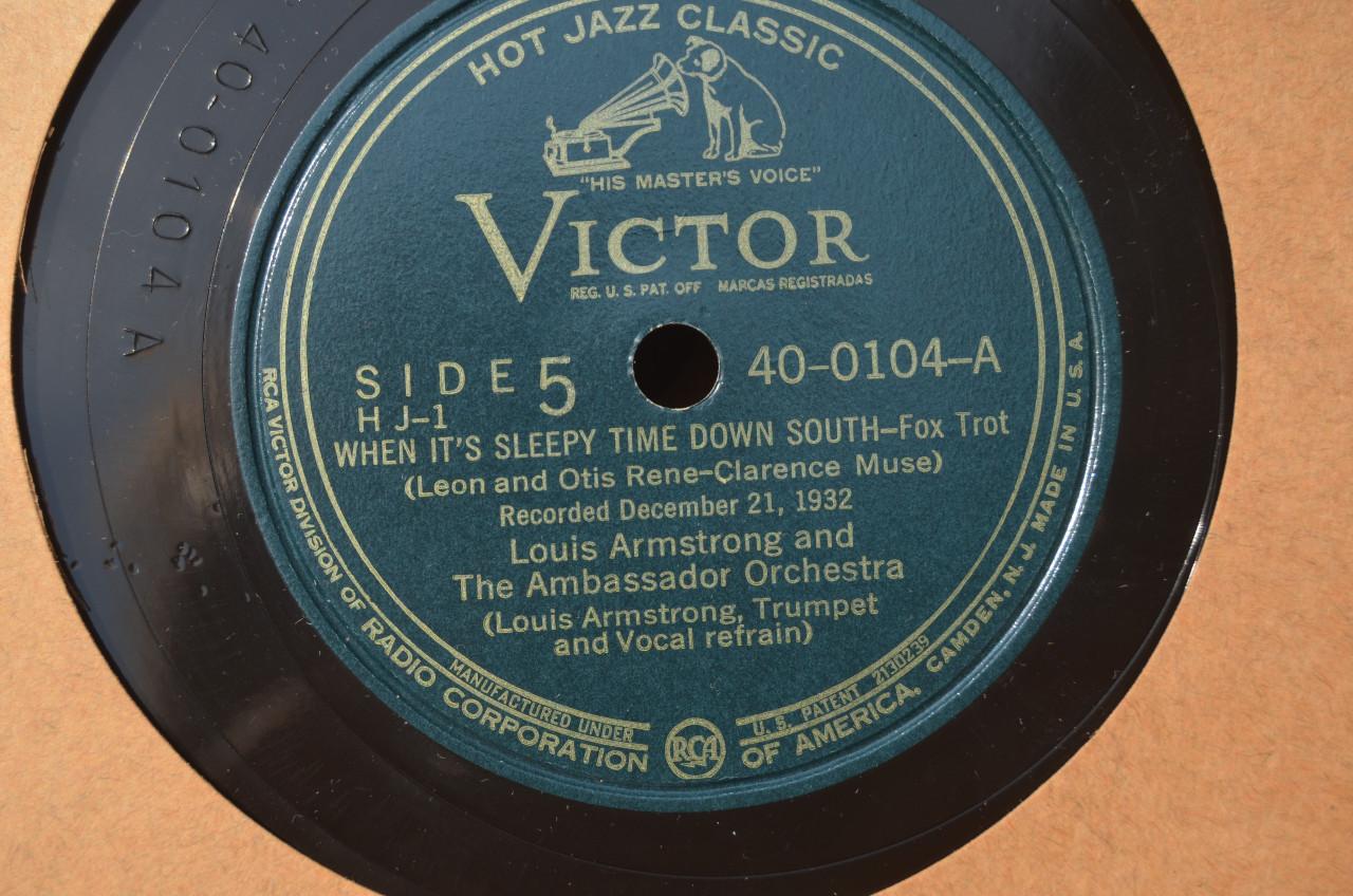 4 x Louis Armstrong 78 rpm opnames uit 1932 / 1933