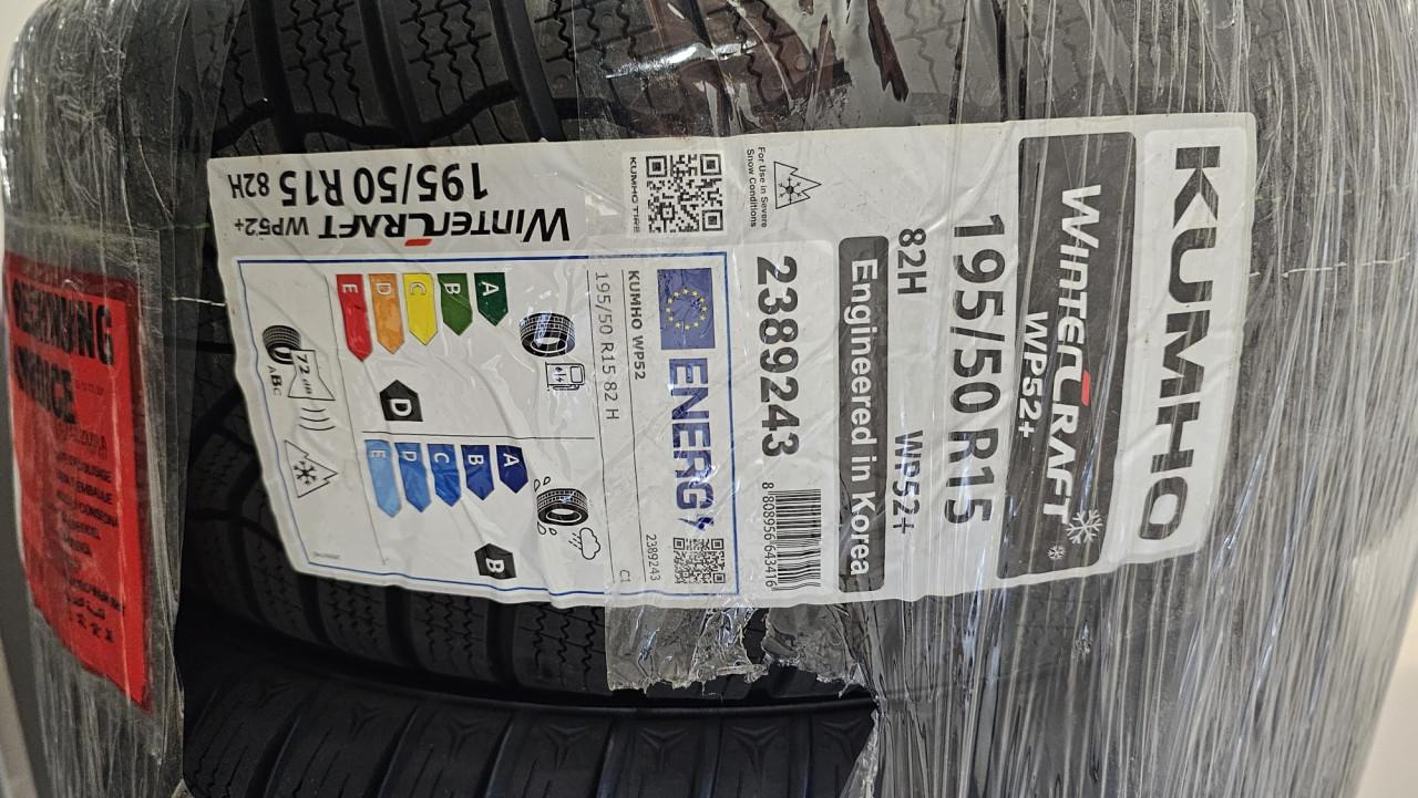 Nieuwe winterbanden 195/50 R15 ongebruikt