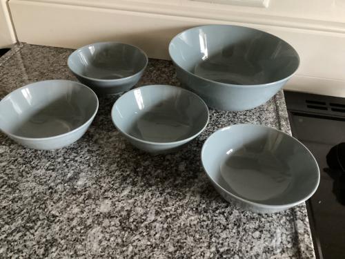 Villeroy & Boch VIVO 1 grote en 4 kleine schalen. NIEUW