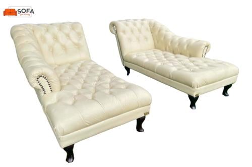 Chesterfield Chaise Lounge- Gratis Levering NL