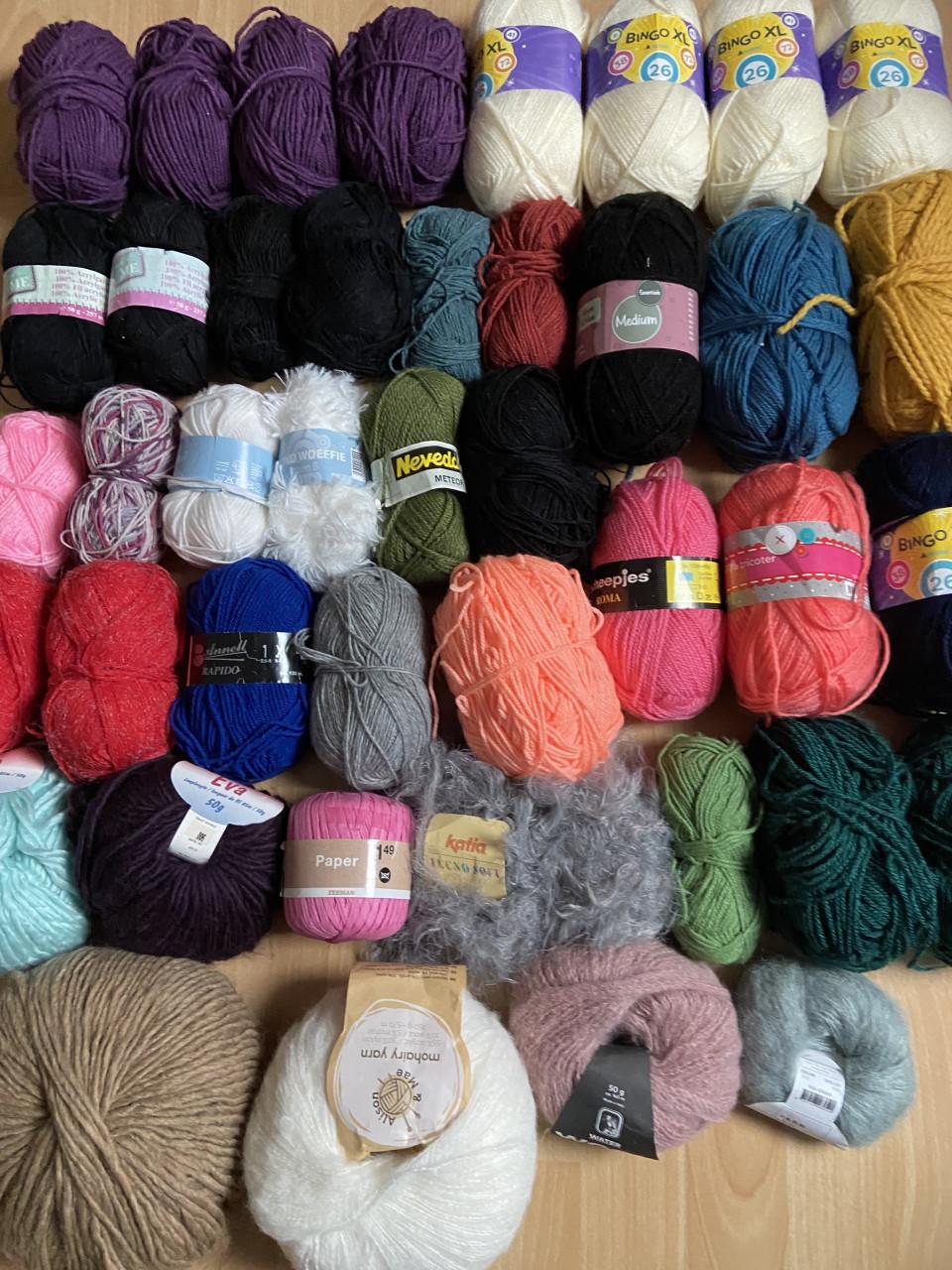 Grote hoeveelheid wol