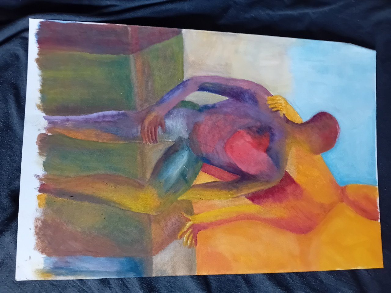 Veel  oude schilder werk op papier